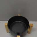 Black Elevated/Raised 15Tilted Anti Slip Ceramic Dog Bowl for Small/Medium Breeds,Slanted Bulldog Big Face Pet Food Water Feeding Dish with Stand for Cats and Dogs (3.6 Cups/28 OZ)