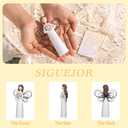 4 x SIGUEJOR Retirement Gifts Angel for Women, Celebratory Gifts for Retirement, Happy Retirement Gifts for Coworkers, Nurses, and Friends,Hand-Painted Figurines
