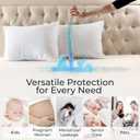 Full Size Waterproof Mattress Protector - Noiseless, Breathable, Machine Washable Fitted Mattress Cover with Deep Pocket up to 15