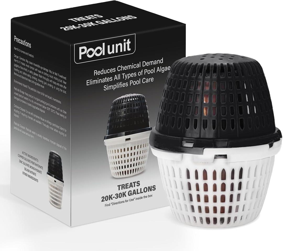 Pool Unit 20k-30k Gallons Black Replacement for Pool RX, Compatible with Mineral Cartridge Above Ground and Inground Pools Filter Replacement
