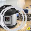 2 x Housewares Solutions Pack of 2 Silicone Sealing Rings Compatible with Instant Pot 5 & 6 Quart - Fits IP-DUO60, IP-LUX60, IP-DUO50, IP-LUX50, Smart-60, IP-CSG60 and IP-CSG50