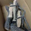 Barton 10-Piece Fireplace Logs Ceramic Logs Wood Fire Place Log Gas Heat Resistant Realistic Logs Stackable Logs Indoor or Outdoor Set (10pcs)