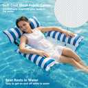 Jasonwell Inflatable Pool Floats Adult - Fabric Pool Floaties Chair Lake Beach Floating Lounger Chair Swimming Pool Noodles Water Hammock Float Mesh Party Floaty Toys Fun for Adults Heavy Duty