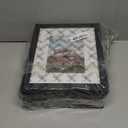 PEALSN 8x10 Picture Frame Set of 6, Display Picture 5x7 with Mat or 8x10 Without Mat, Black Woodgrain