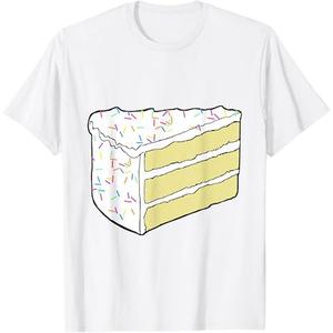White Vanilla Cake Halloween Costume Food Dress Up Cosplay T-Shirt, Size M
