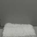 ANRODUO Pack of 2 White Throw Pillow Covers Luxury Fluffy Pillows Faux Fur Decorative Pillows Plush Cushion Case Fuzzy Mongolian Merin Style for Bed Couch Sofa Living Room Spring Decor 16x16 Inch