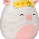 Squishmallows 16-Inch Rosie Spotted Pig with Yellow Flower Crown - Large Ultrasoft Official Kelly Toy Plush