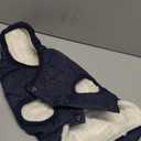 Fleece Hoodie, Windproof Waterproof Coat, Winter Warm Jacket, Cold Weather Pet Apparel Clothes Vest for Small Medium Large Dogs (M, Blue)