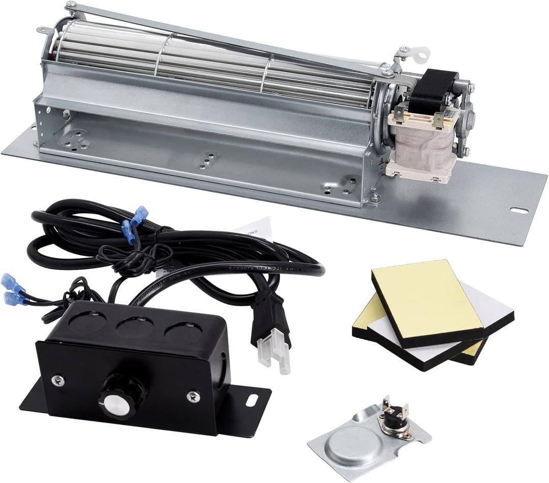 Replacement FK24 Fireplace Blower Kit for Majestic 36bdvrrn 36bdvr 36bdvt 39bdvrrn 33ldvrrn Fireplaces, FK24 Fan Assembly for Majestic Temco Vermont Castings Fireplaces, Majestic 54103 Fan, Rotom RB65