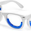 Hion Kids Anti-Motion Sickness Smart Glasses (for 3-8 Year Olds) – Ultra-Light Portable Nausea Relief Liquid Glasses for Carsickness, Airsickness, Seasickness – Kids Travel/Cruise Essentials (White)
