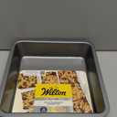 Wilton Silver Non Stick 8 x 8 Inch Square Brownie Cake Pan, Cold Rolled Steel Bakeware, Made without PFAS
