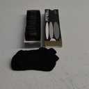 FITRELL 6 Pack Men's Athletic Running Ankle Socks Low Cut Cushioned Wicking Anti-Blister Breathable Sport Socks (Medium, Black)