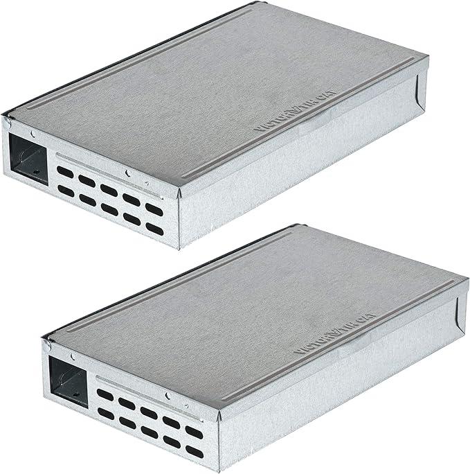 Victor Tin Cat MultiCatch Live Mouse Trap  Indoor and Outdoor Humane Catch and Release Mouse Trap  M310SSR  Humanely Capture Mice  2 Traps