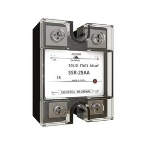 MAKERELE SSR-25AA Solid State Relay Input 80-280V AC to Output 24-480VAC 25A Single Phase Semi-Conductor Solid State Relay Module