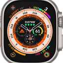 CHANCHY Stainless Steel Band for Apple Watch Band Apple Watch Ultra 3/2/1 Band 49mm, Series 11/10 46mm, 9/8/7 45mm, SE3/SE2/SE 6/5/4 44mm, 3/2/1 42mm, Metal Strap with Folding Clasp for Men, Titanium (Black/Gold)