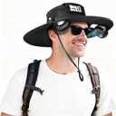 2026 FIFA World Cup Bucket Hat Fan, Wide Brim Sun Hat with Cooling Fan | Soccer Fan Hat for Men & Women, Gifts for Him, Dad & Husband, Fishing, Camping, Hiking, Travel, Beach, Gardening&Soccer Games