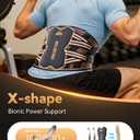 Copper-Infused Back Brace for Men Lower Back Pain Relief [Medical-Grade & Stronger Support] Lumbar Support Belt with Support System for Women - Back Support Brace for Heavy Lifting and Work (Black, L)
