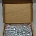 3/8" x 2-1/2" Concrete Screws, Zinc Plated Large Diameter Concrete Screw for Anchoring to Masonry, Concrete, Brick or Block, 25 PCS (Including One Socket Wrench)