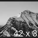 Frame It Easy 42 x 32 Black Wood Frame (Derby)