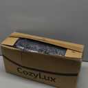 CozyLux Comforter Full Size Set Black, 3 Pieces Solid Lightweight Soft Bed Set for All Season, Luxury Breathable Quilted Style Microfiber Down Alternative Bedding Sets (1 Comforter & 2 Pillowcases)