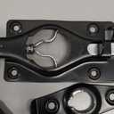 Gate Door Latch, Dual-Sided Operation, Heavy Duty Durable Gate Door Latches for Wooden, Vinyl, Metal Gates, Suitable for Inward and Outward Opening Gates, Enhanced Security with Lock, Black