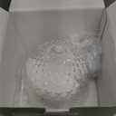 Glass Essential Oil Diffuser, 200ml Ultrasonic Aroma Diffusers with Glass Reservoir Dome & White Plastic Base Lock Color Auto-Off Timer 7 Color Light for Home Office Bedroom Yoga