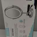 Conair Lighted Makeup Mirror, LED Vanity Mirror, 1X/7X Magnifying Mirror, Double Sided, Corded in Polished Chrome (4.8"L x 8.2"W)