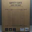 keny 36" Extra Tall Baby Gate for Doorways, Fits Openings 29.7" to 46" Wide, Auto Close Pressured Mounted Dog Gate for Stairs, No Drilling Easy Install Pet Gate, White