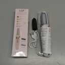 LQT Electric Foot File  Rechargeable Callus Remover for Hard, Cracked Skin  At-Home Pedicure Kit for Smooth Feet (Men & Women) (White)