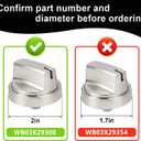5Pcs Upgraded WB03X29300 Gas Stove Knobs for GE Range Surface Burner Knob, Gas Range Knobs Replacements for JGP3030SL1SS JGP3030SL2SS Cooktop Knob Replace for GE Part Number AP6301265 4585904