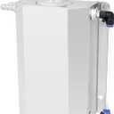 EVIL ENERGY Radiator Coolant Overflow Tank, Coolant Recovery Tank Aluminum 2L Silver