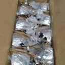 BLUE PANDA Balloon Weights - 4.5 x 2.35 in, Silver, 15 Pack - Table Balloon Stand Weight & Holder with Tinsel Tassel Fringe & Hook