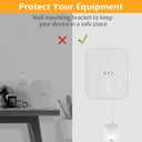 Mamerry Wall Mount Bracket for eero Pro 7 Router - Space-Saving Tri-Band Wi-Fi 7 Mesh System Accessory, Easy Installation Compatible with eero Pro 7(3 Pack)