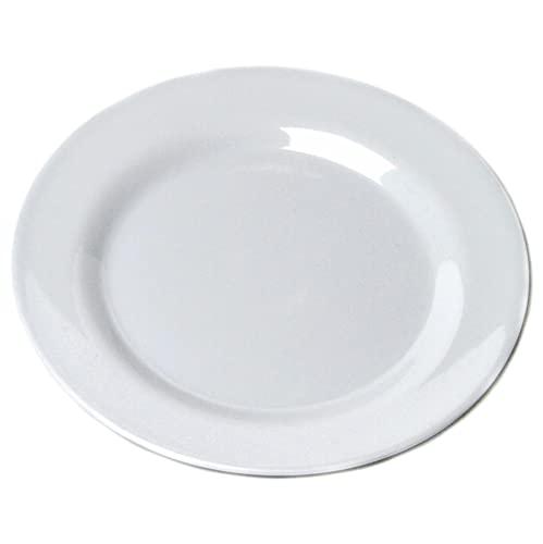 Chef Craft Classic Melamine Appetizer Plates, 8 inches in Diameter, White