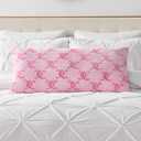 Juicy Couture 18" x 36" Plush Body Pillow, Pink Lockup Lattice