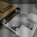 FENCHILIN White Hollywood Vanity Mirror with Lights 9 Dimmable Bulbs Makeup Mirror with Smart Touch Control for Glam Room Bedroom Detachable 10X Magnification Rotation White (Ivory)