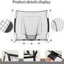 7'7' Baseball Softball Practice Net with Strike Zone and Carry Bag, Batting Tee, Baseball Backstop Practice Net for Pitching Batting Catching for All Skill Levels