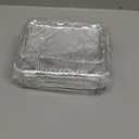 36 Pcs Christmas Foil Containers with Lid Covers, Winter Christmas Theme Disposable Aluminum Foil, Christmas Cookie Jars Baking Pan Cake Pan Food Foil Pans, Xmas Party Leftovers Food Storage Tin Pans