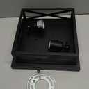 Black Rustic Metal Flush Mount Ceiling Light Fixture, 2-Light Industrial Farmhouse Hallway Light Fixtures, Metal Cage Closed to Ceiling Mounted Lights for Bedroom Kitchen Ceiling Lights (1 Pack(9.8 in)