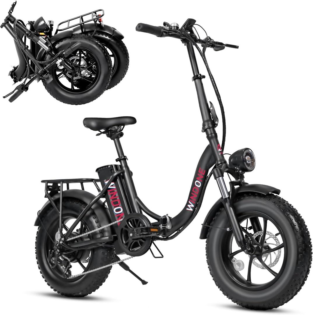 S16/K2 Electric Bike for Adults, Max 22/28MPH Speed & 50 Miles Range (PAS), 750W Peak Motor Ebike with 48V/13Ah Removable Battery, 4.0 Fat Tire and Shock Absorber, UL Certified