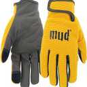 MUD Tough Women's Synthetic Leather Palm Garden Gloves, Touchscreen Capable, Abrasion Resistant, Hook and Loop Closure, Yellow Small/Medium (MD51001MT-WML)