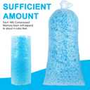 DR.DUDU 10lbs Shredded Memory Foam Filling for Bean Bag Filler, Soft and Convenient Pillow Stuffing Foam for Couch Cushion Dog Bed Chair Arts Crafts, Added Gel Particles