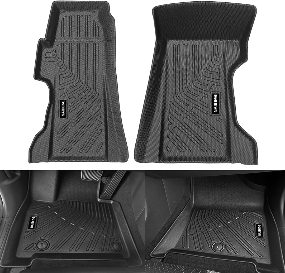 Naibeve Floor Mats for Polaris Slingshot LE R S SL SLR Models 2020-2025- All Weather for Polaris Slingshot Custom Fit Floor Mats Front Row Waterproof Interior Accessories