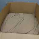 HOMBYS 3 Piece Seersucker Oversized King Comforter Set 128x128, Breathable Beige Soft Comforter Set, Lightweight Down Alternative Comforter, Bedding Comforter Sets with 2 Pillow Shams for All Season