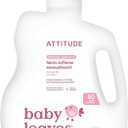 ATTITUDE Baby Fabric Softener, Plant and Mineral-Based Ingredients, HE Compatible, Vegan and Cruelty-free Laundry and Household Products, Unscented, 80 Loads, 67.6 Fl Oz