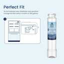 MARRIOTTO MR022 Water Filter, Compatible with Frigidaire refrigerator EPTWFU01, EWF02, Pure Source Ultra II and Pure Air Ultra 2 Air Filter (3+3)