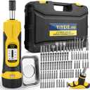 90Pcs Master Torque Screwdriver Set, 10-70 IN.LB, Inch Pound Torque Screw Driver with S2 Bits, Includes Flat, Hex, Torx, and Phillips Bits, T-BAR Ratchet Wrench, All in One Torque Tool Kit