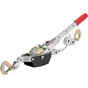 VEVOR Come Along Winch, 2 Ton (4,409 lbs) Pulling Capacity, 12 ft Steel Cable, 2 Hooks, Heavy Duty Ratchet Power Puller Tool with Dual Gears, Automotive Hoist Cable Puller Ideal for Vehicle Rescue
