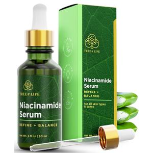 Tree of Life Niacinamide Serum for Face, Pore Tightening Face Oil, 2 Fl Oz
Pore-tightening niacinamide serum. Hydrating face serum that helps reduce excess oil, refine pores & improve skin texture.