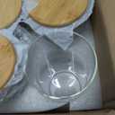 32 oz 8 Pcs Glass Jars with Bamboo Lids, Stackable Clear Food Storage Jars, Airtight Kichen Glass Pantry Storage Containers with Lids for Rice, Candy, Sugar, Flour, Nuts, Cookie, Coffee Bean